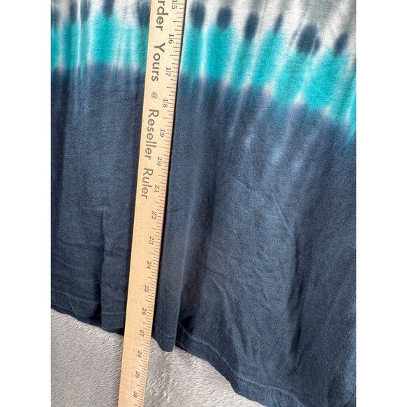 Cabana By Crown & Ivy XL Tie-Dye Cotton T-Shirt With Smiley Face Design - Picture 9 of 13